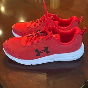 Under armor men’s red shoes size 12
